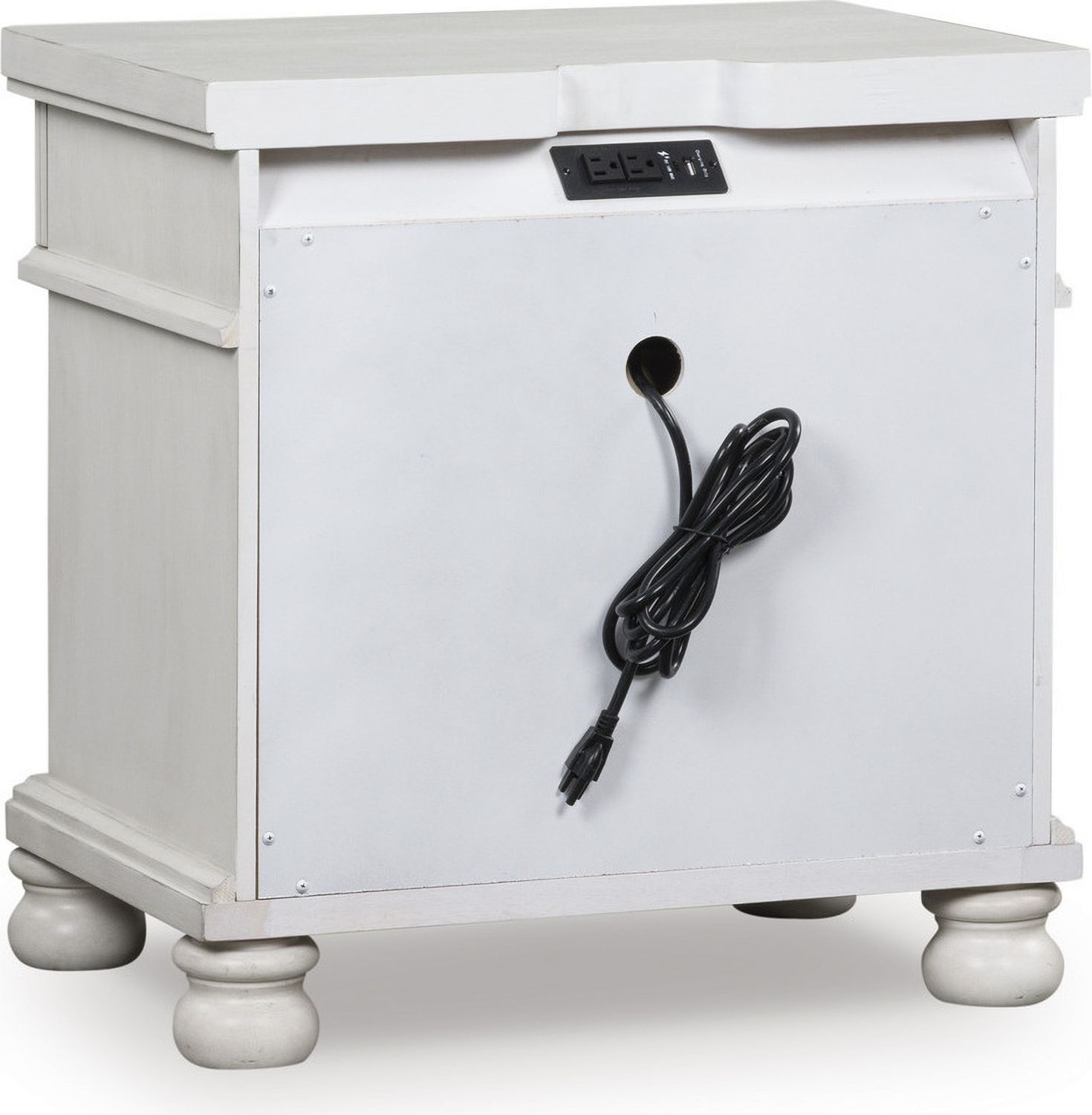 Greddinton Nightstand In Antique White NCB82393