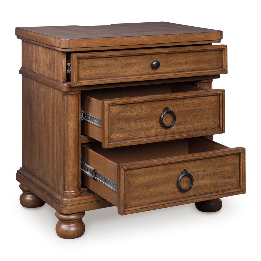 Greddinton Nightstand In Brown NCB82493