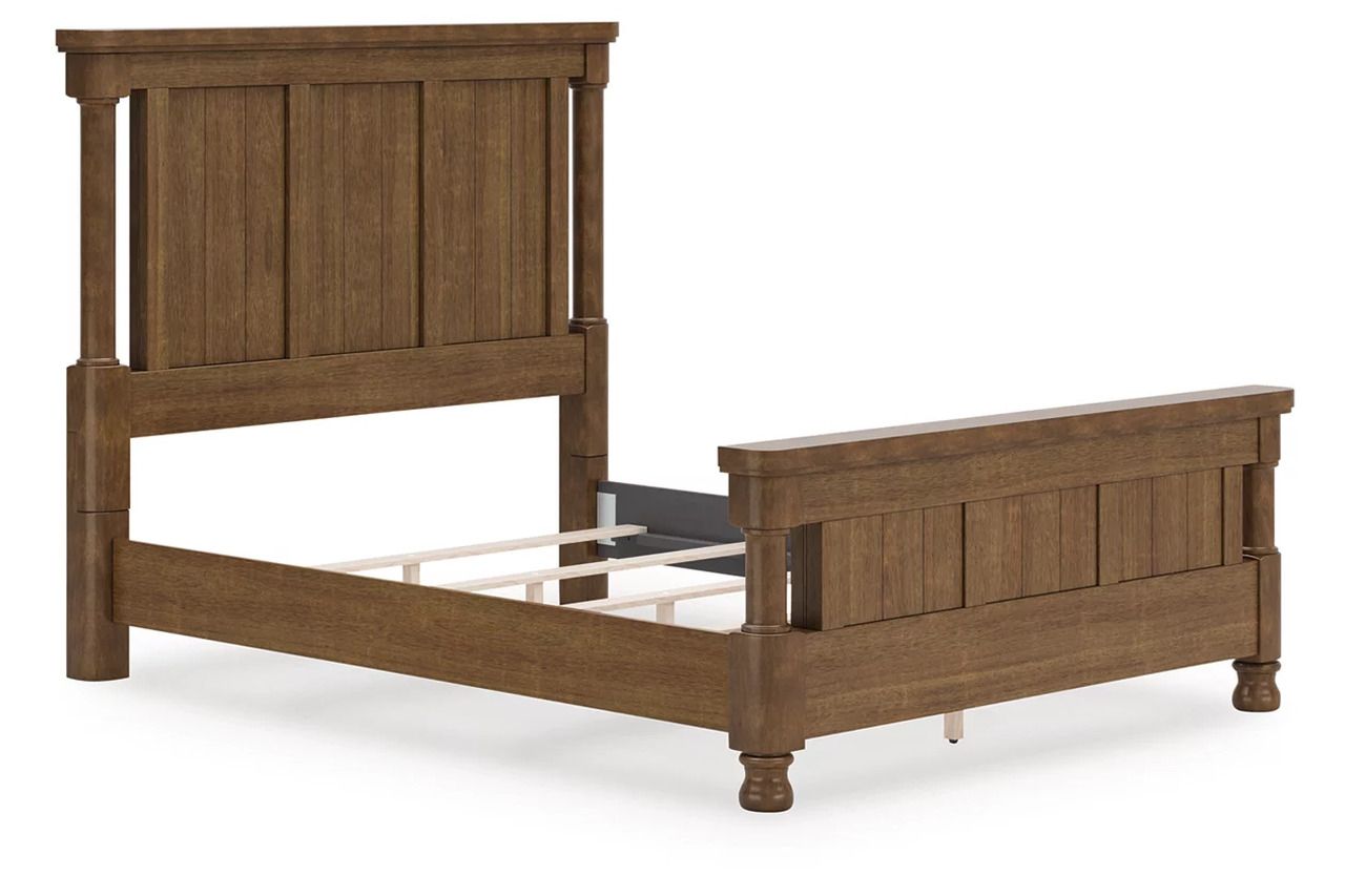 Greddinton Queen Poster Bed In Brown NCB824B2