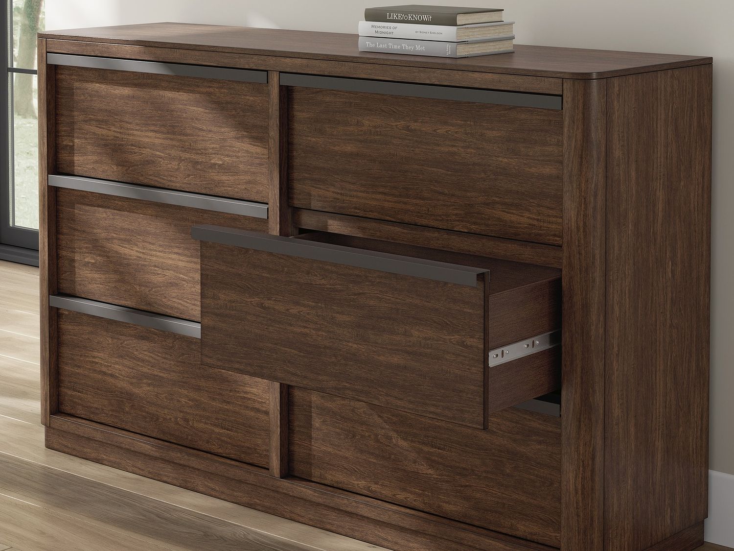Yingden Dresser In Dark Brown NCB85731