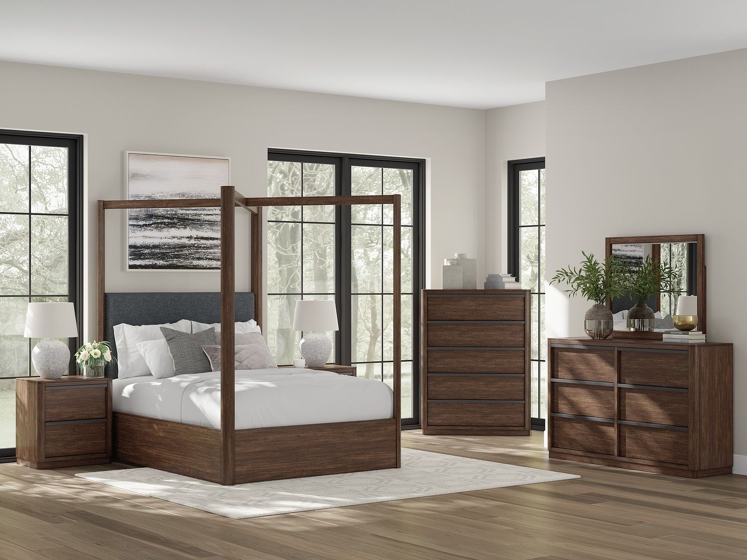 Yingden Dresser In Dark Brown NCB85731