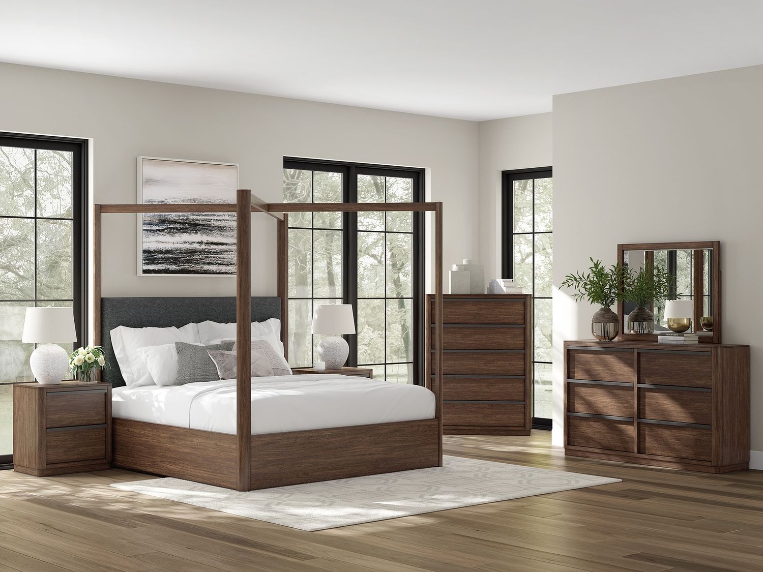 Yingden Dresser In Dark Brown NCB85731