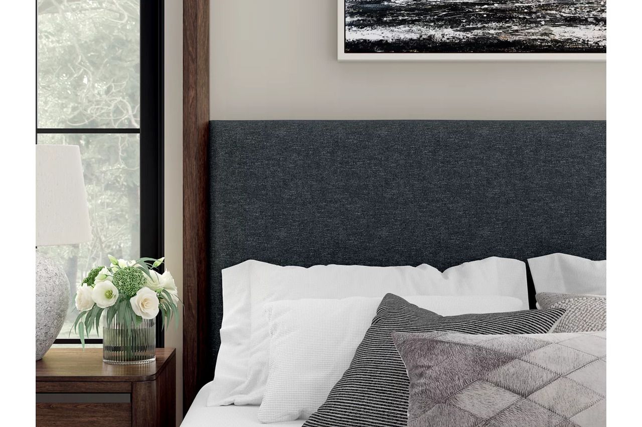 Yingden California King Canopy Bed In Dark Brown NCB857B7