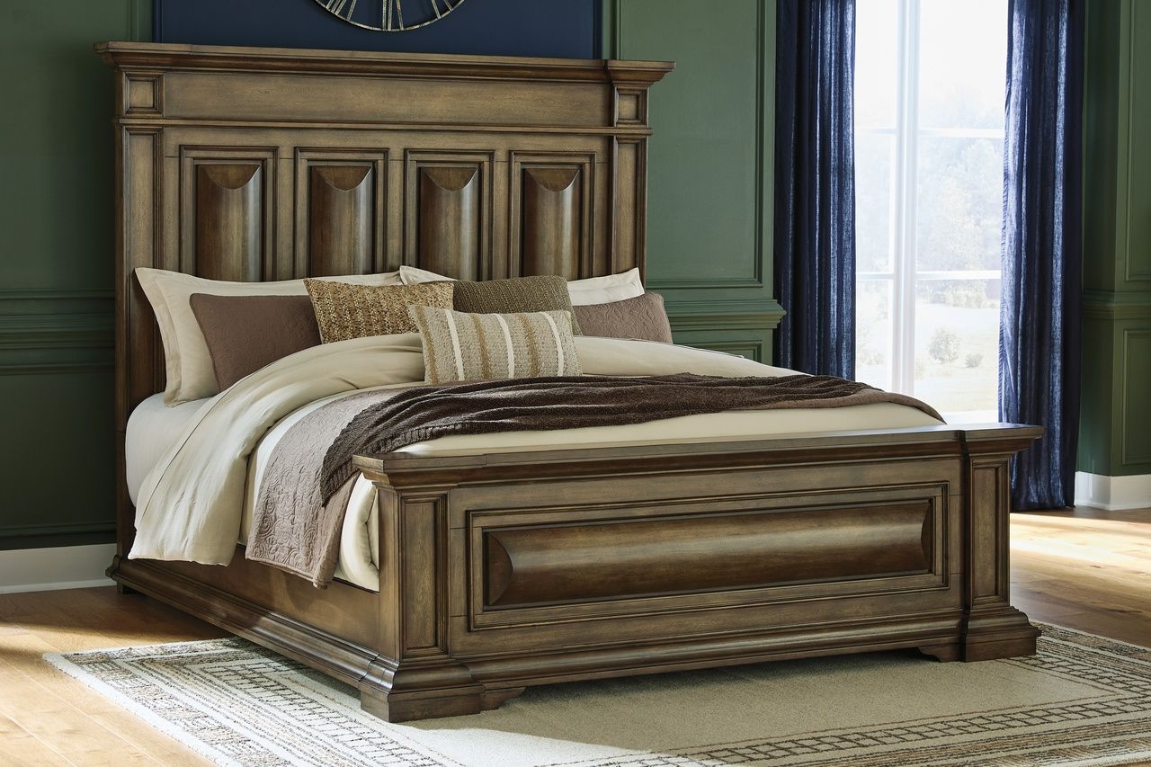 Thoridan California King Panel Bed In Brown NCB949B7