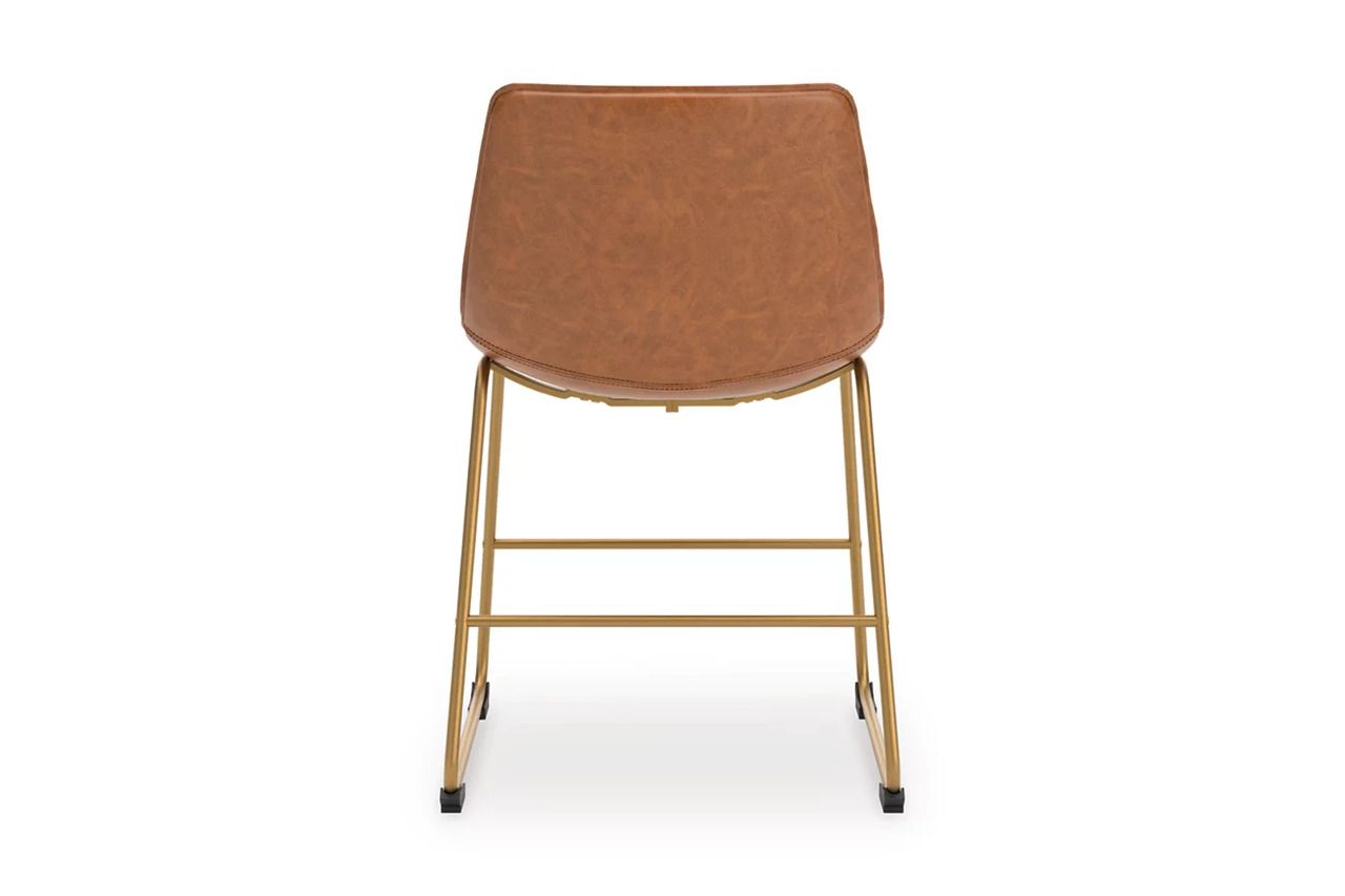 Lexadine Dining Chair Set of 2 In Brown and Gold NCD37302