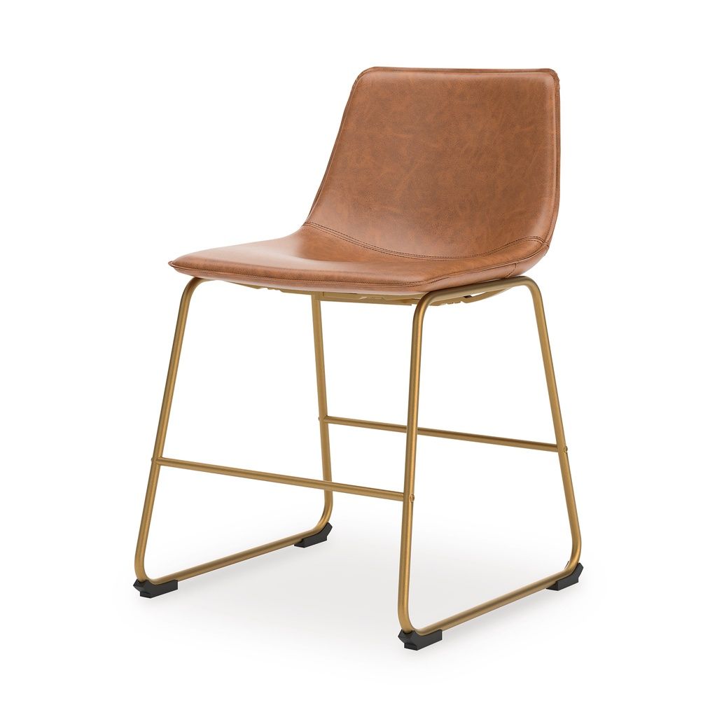 Lexadine Dining Chair Set of 2 In Brown and Gold NCD37302