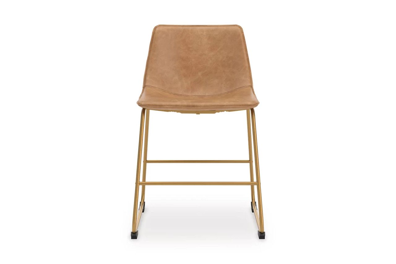Lexadine Dining Chair Set of 2 In Toast and Gold NCD37303