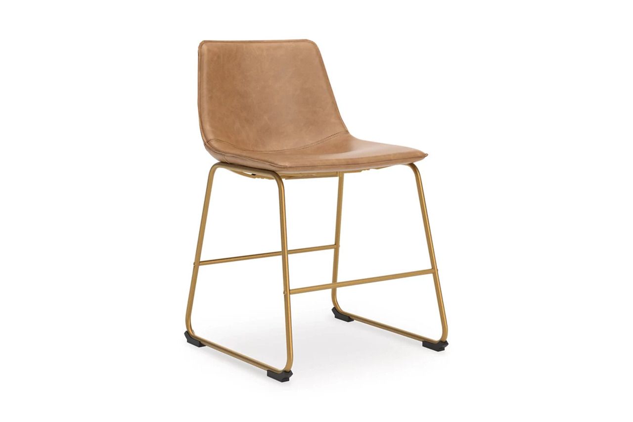 Lexadine Dining Chair Set of 2 In Toast and Gold NCD37303