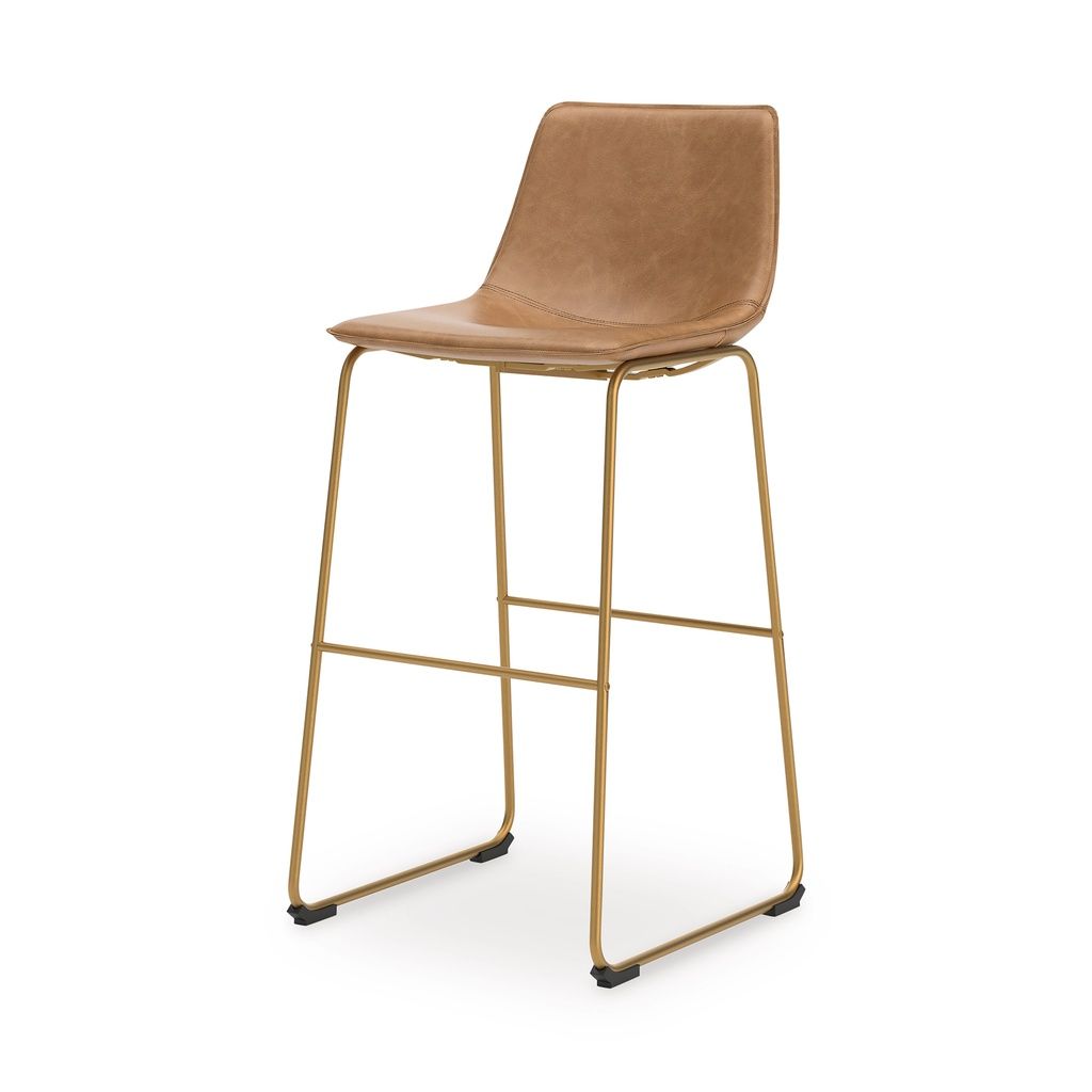 Lexadine Bar Height Barstool Set of 2 In Toast and Gold NCD373330