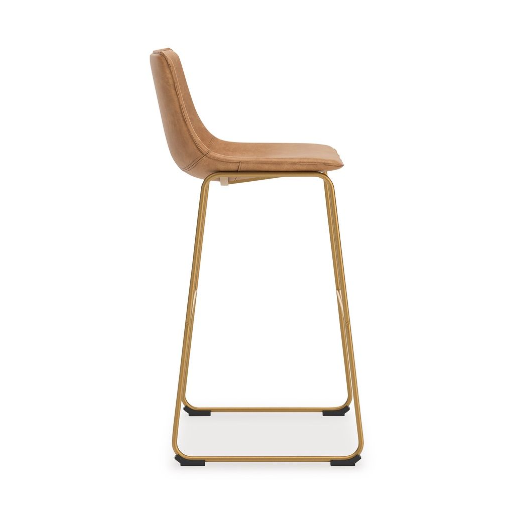 Lexadine Bar Height Barstool Set of 2 In Toast and Gold NCD373330