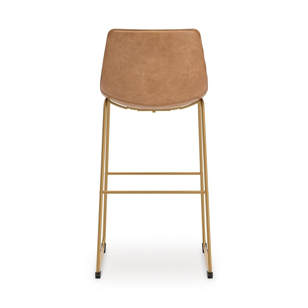 Lexadine Bar Height Barstool Set of 2 In Toast and Gold NCD373330