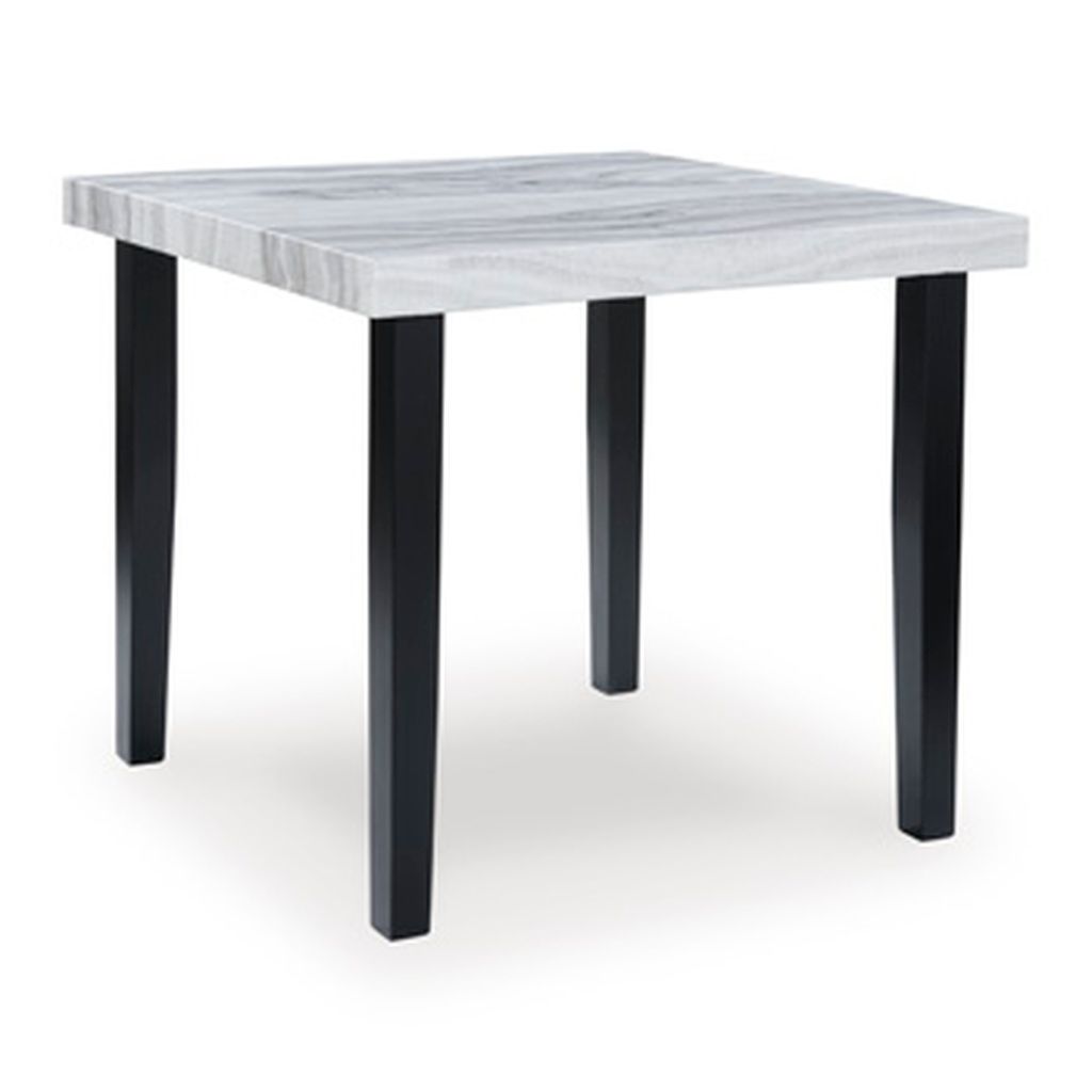 Chyndon Square Counter Height Dining Table In Black and Gray NCD57113