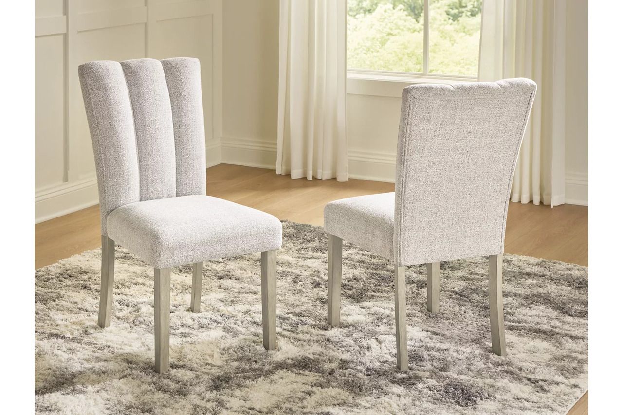 Grallegen Dining Chair Set of 2 In Bisque NCD57501