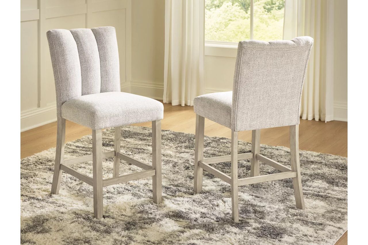 Grallegen Counter Height Barstool Set of 2 In Bisque NCD575124