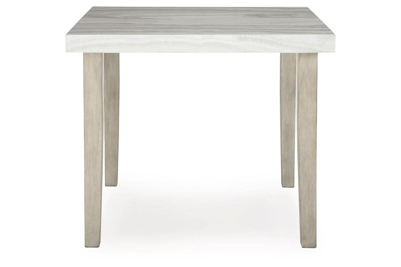 Grallegen Square Counter Height Dining Table In Bisque NCD57513