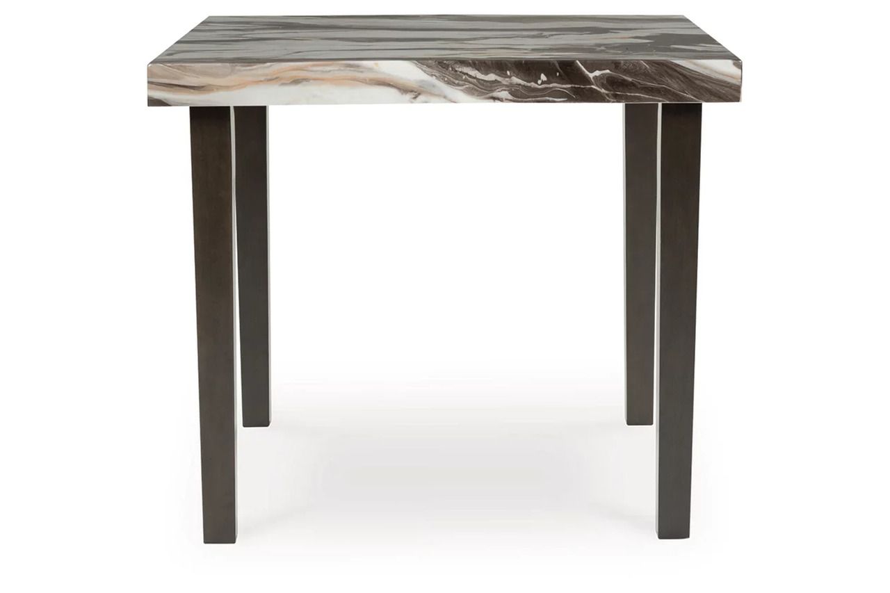 Zendalia Counter Height Dining Table In Beige and Dark Brown NCD58113