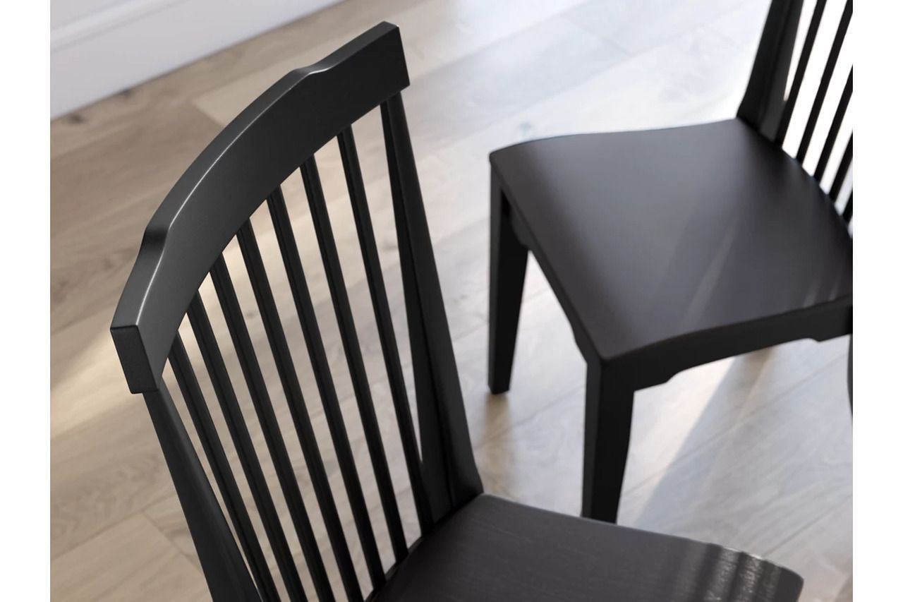 Mendinfort Dining Chair Set of 2 In Black NCD59101