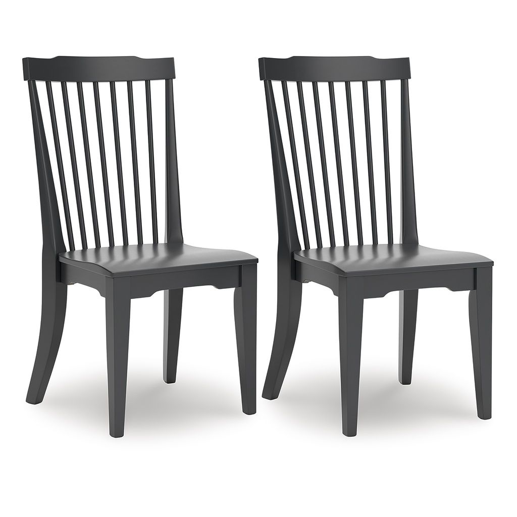 Mendinfort Dining Chair Set of 2 In Black NCD59101