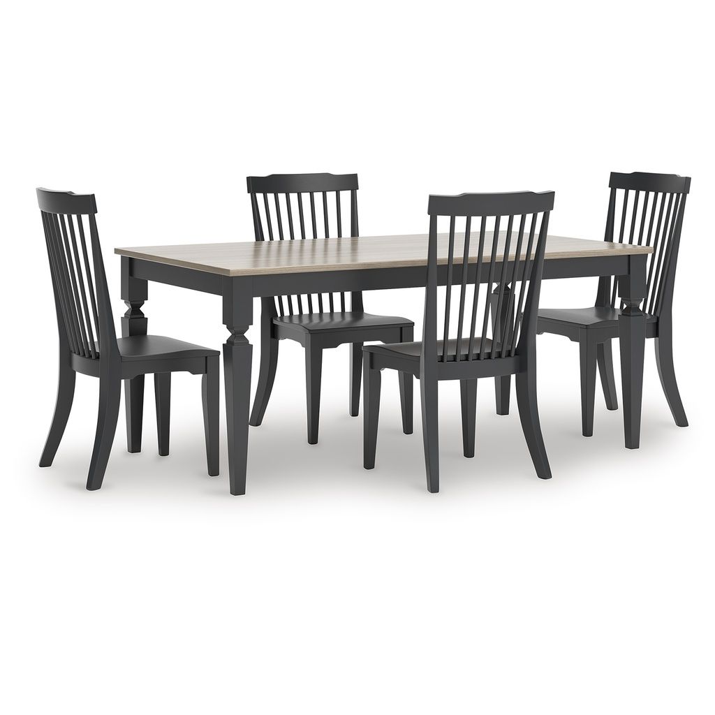 Mendinfort Dining Chair Set of 2 In Black NCD59101