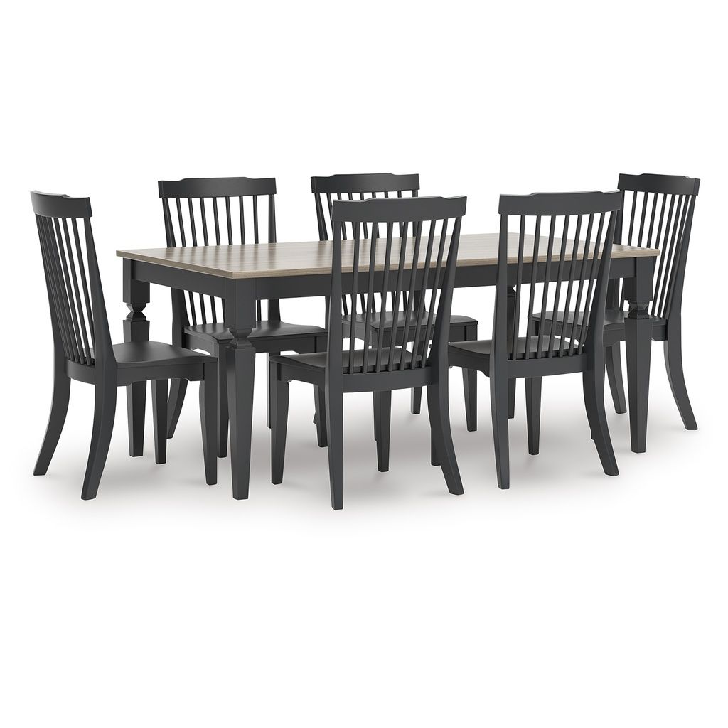 Mendinfort Dining Chair Set of 2 In Black NCD59101