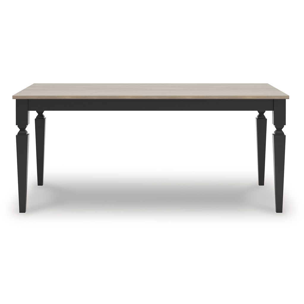 Mendinfort Dining Table In Grayish Brown/Black NCD59125