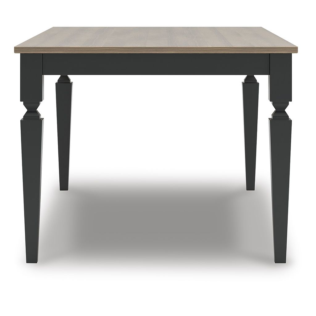 Mendinfort Dining Table In Grayish Brown/Black NCD59125