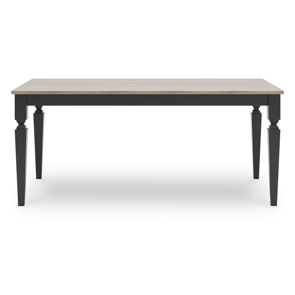 Mendinfort Dining Table In Grayish Brown/Black NCD59125