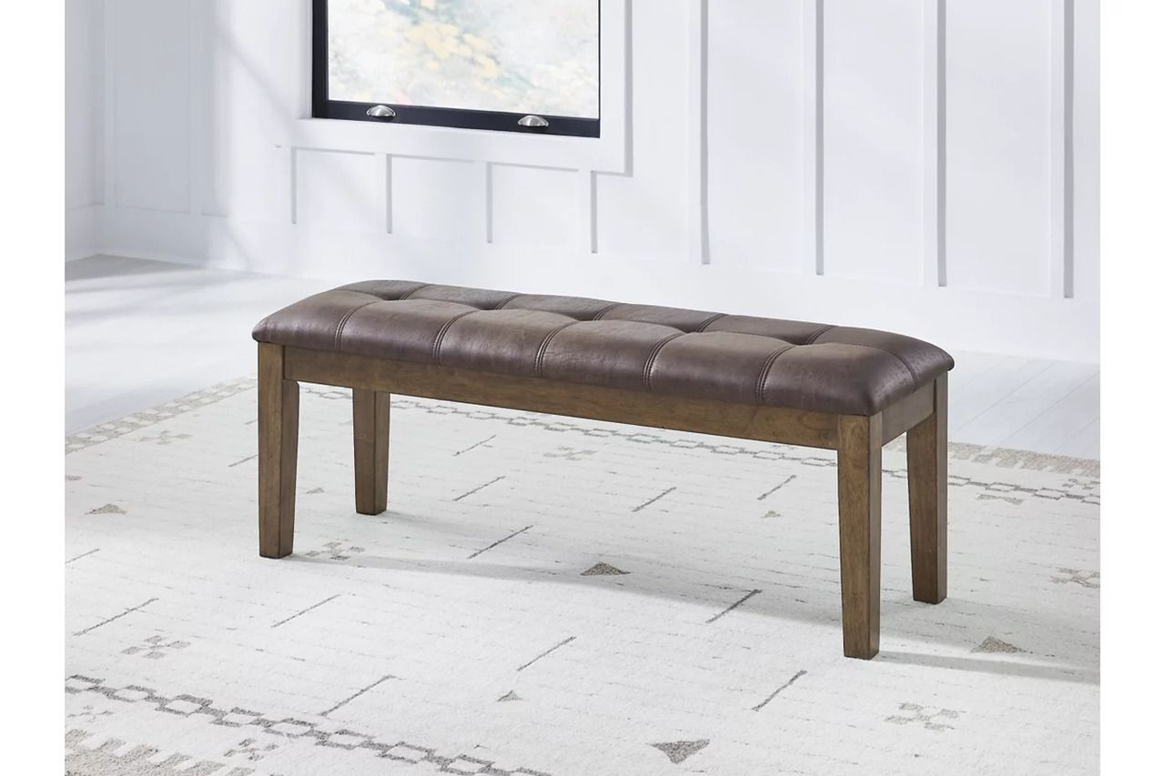 Vallister 50 Inch Dining Bench In Light Brown NCD59200