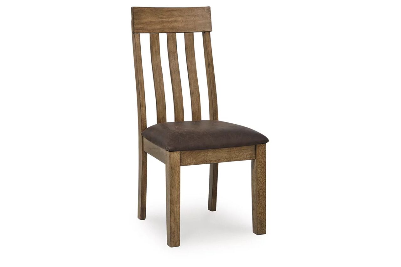 Vallister Dining Chair Set of 2 In Light Brown NCD59201