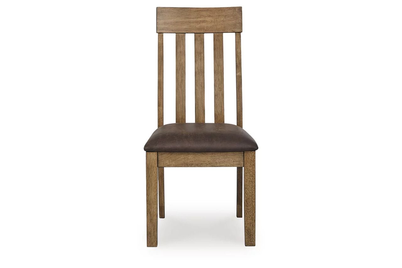 Vallister Dining Chair Set of 2 In Light Brown NCD59201