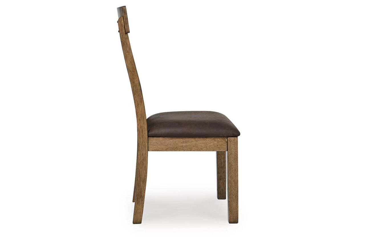 Vallister Dining Chair Set of 2 In Light Brown NCD59201