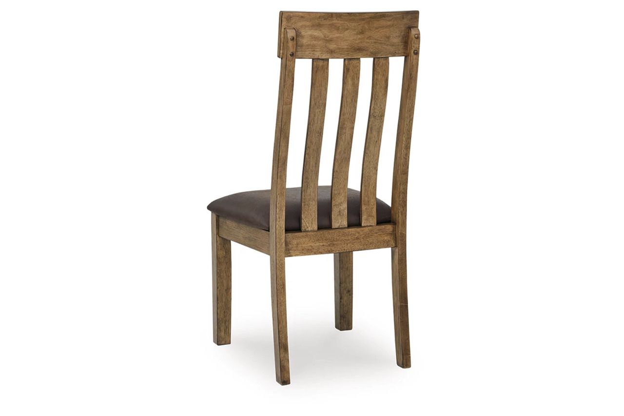 Vallister Dining Chair Set of 2 In Light Brown NCD59201