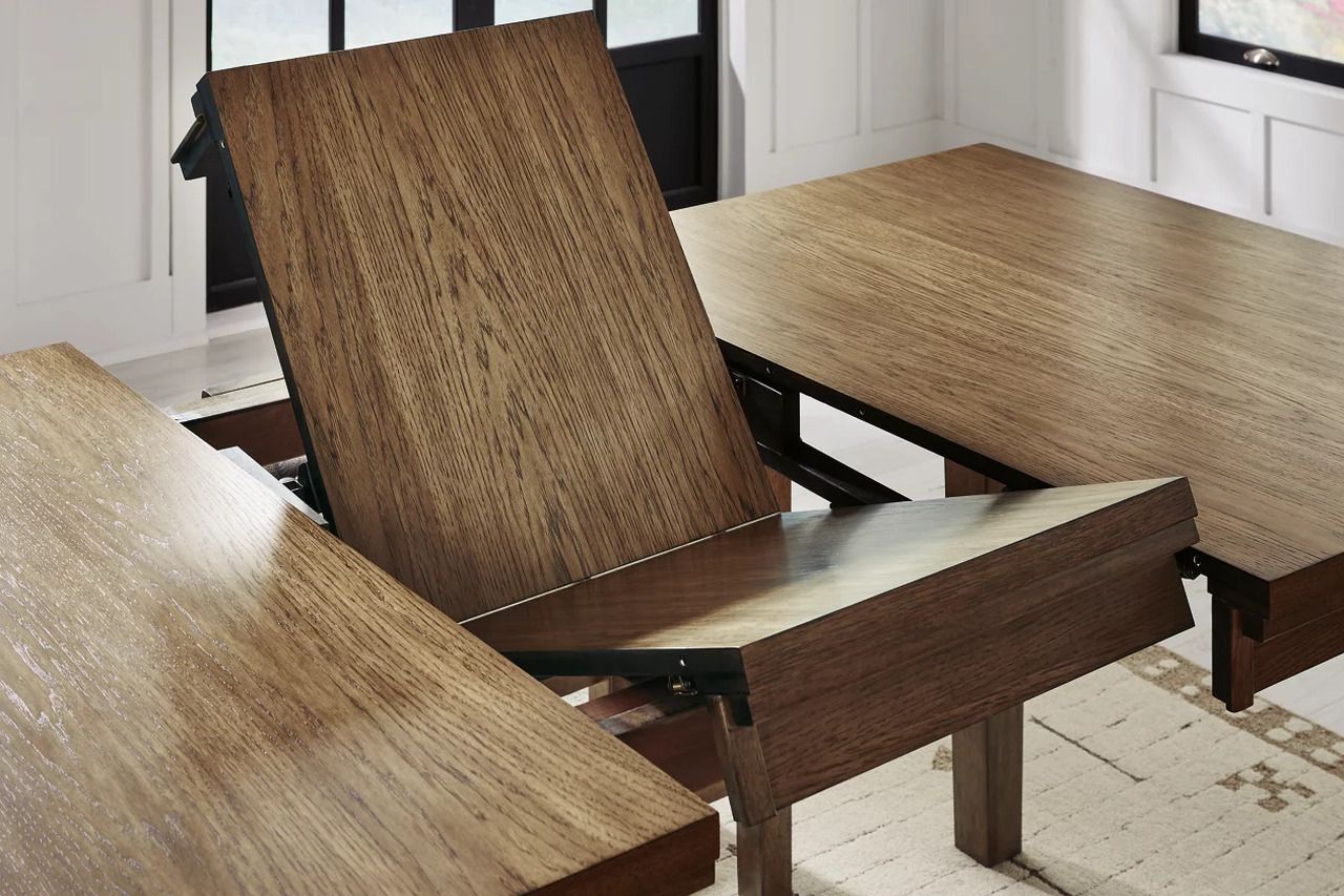Vallister Counter Height Dining Extension Table In Light Brown NCD59232