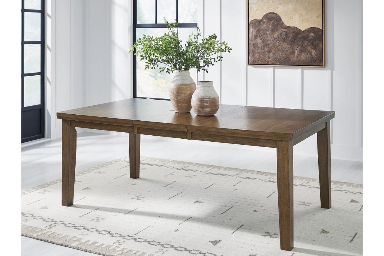 Vallister Dining Extension Table In Light Brown NCD59235