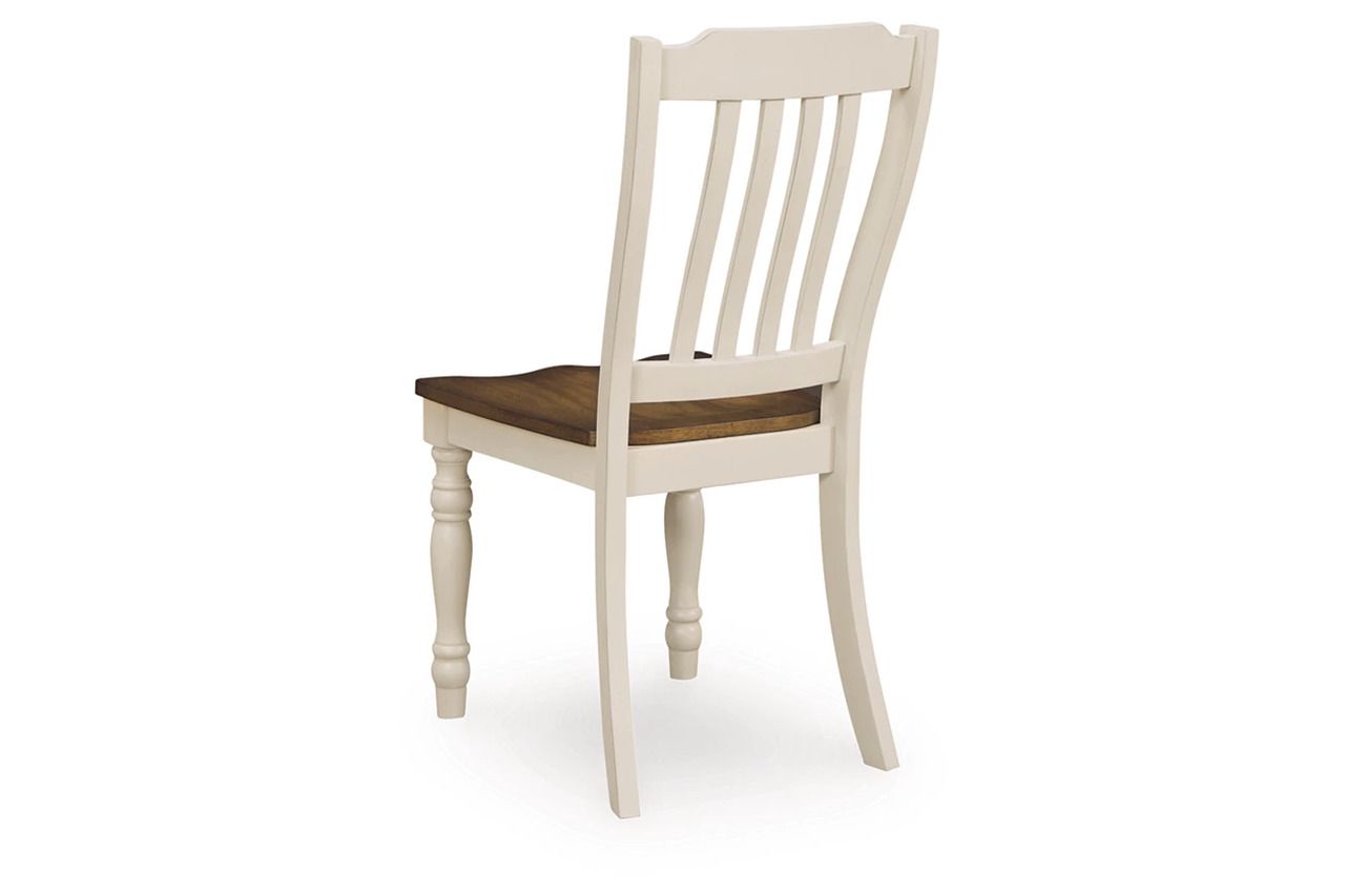 Waverun Dining Room Set In Antique White and Brown NCD616D2