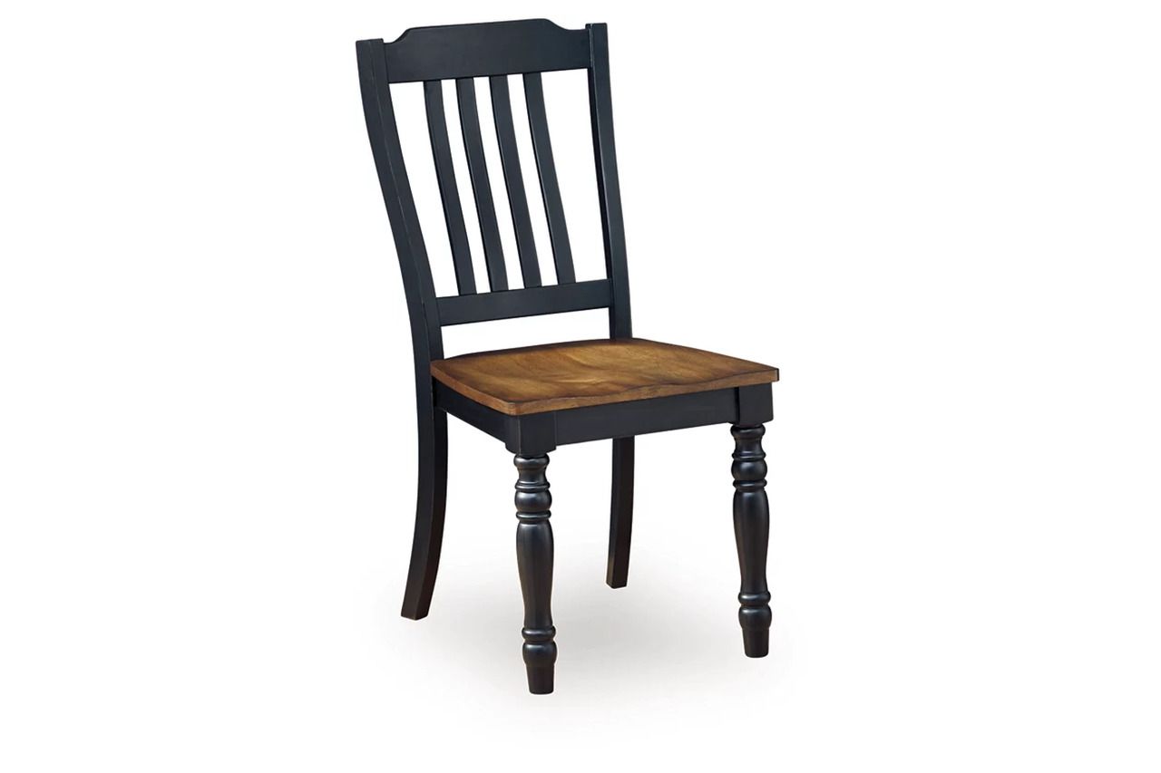 Phillinger Extension Dining Room Set In Black and Brown NCD619D2