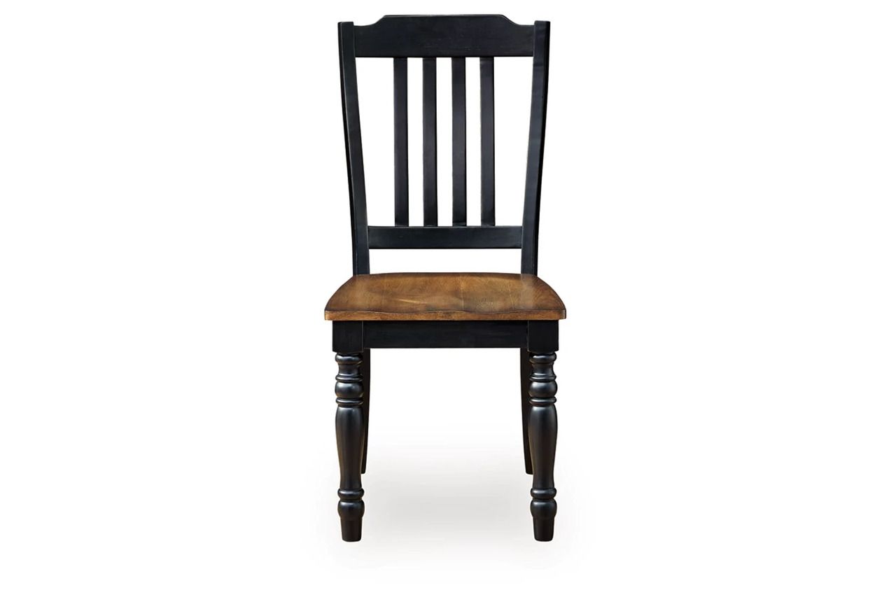 Phillinger Extension Dining Room Set In Black and Brown NCD619D2