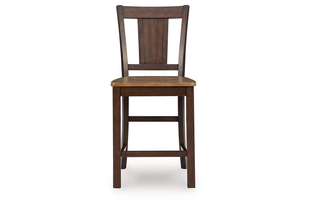 Sharlander Counter Height Barstool Set of 2 In Light Brown and Dark Brown NCD651124