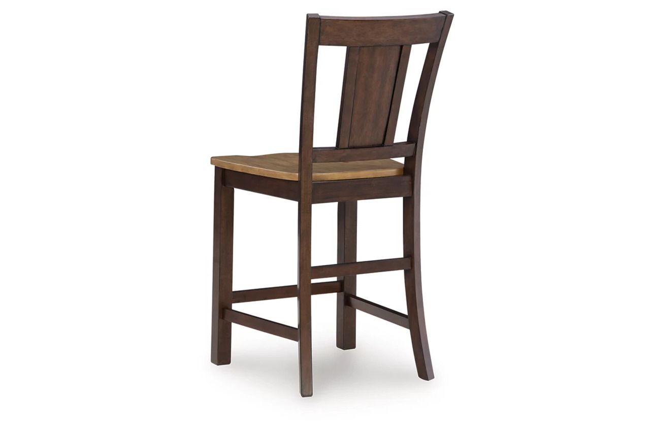 Sharlander Counter Height Barstool Set of 2 In Light Brown and Dark Brown NCD651124