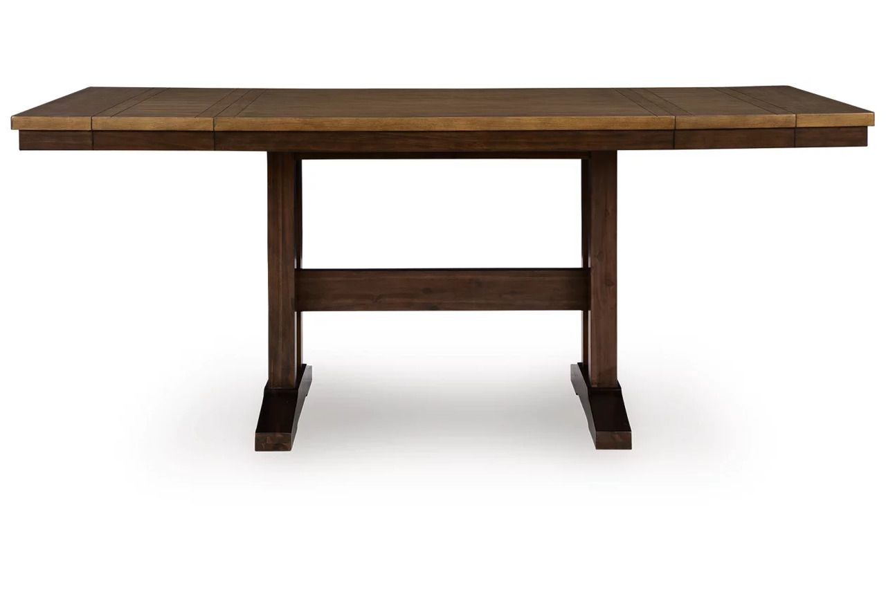 Sharlander Counter Height Dining Extension Table In Light Brown and Dark Brown NCD65132
