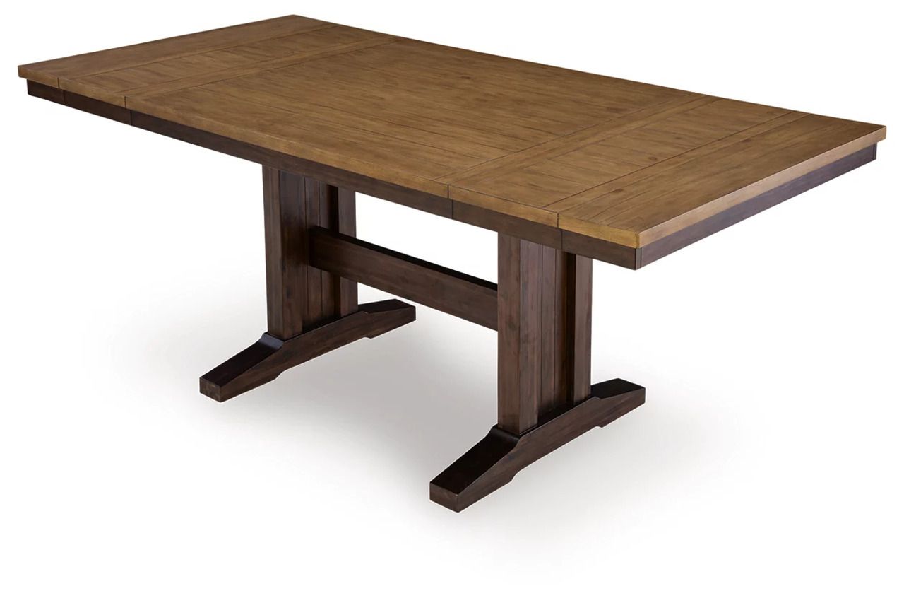 Sharlander Counter Height Dining Extension Table In Light Brown and Dark Brown NCD65132