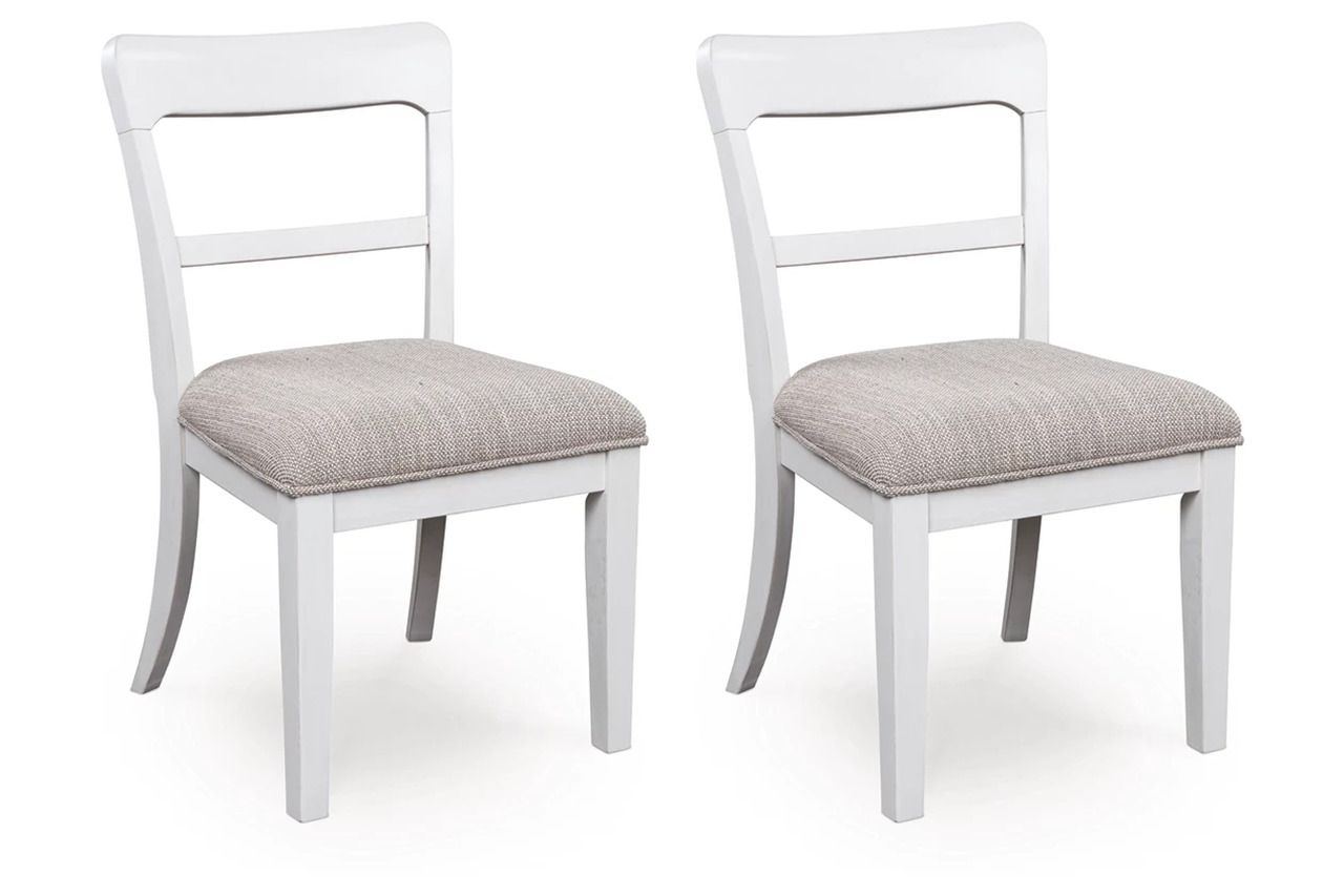 Basinger Dining Chair Set of 2 In White NCD82402
