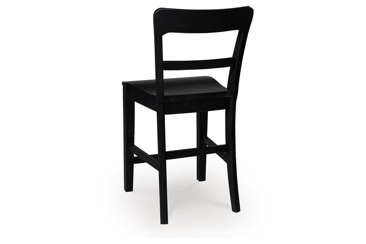 Basinger Counter Height Barstool Set of 2 In Black NCD824124
