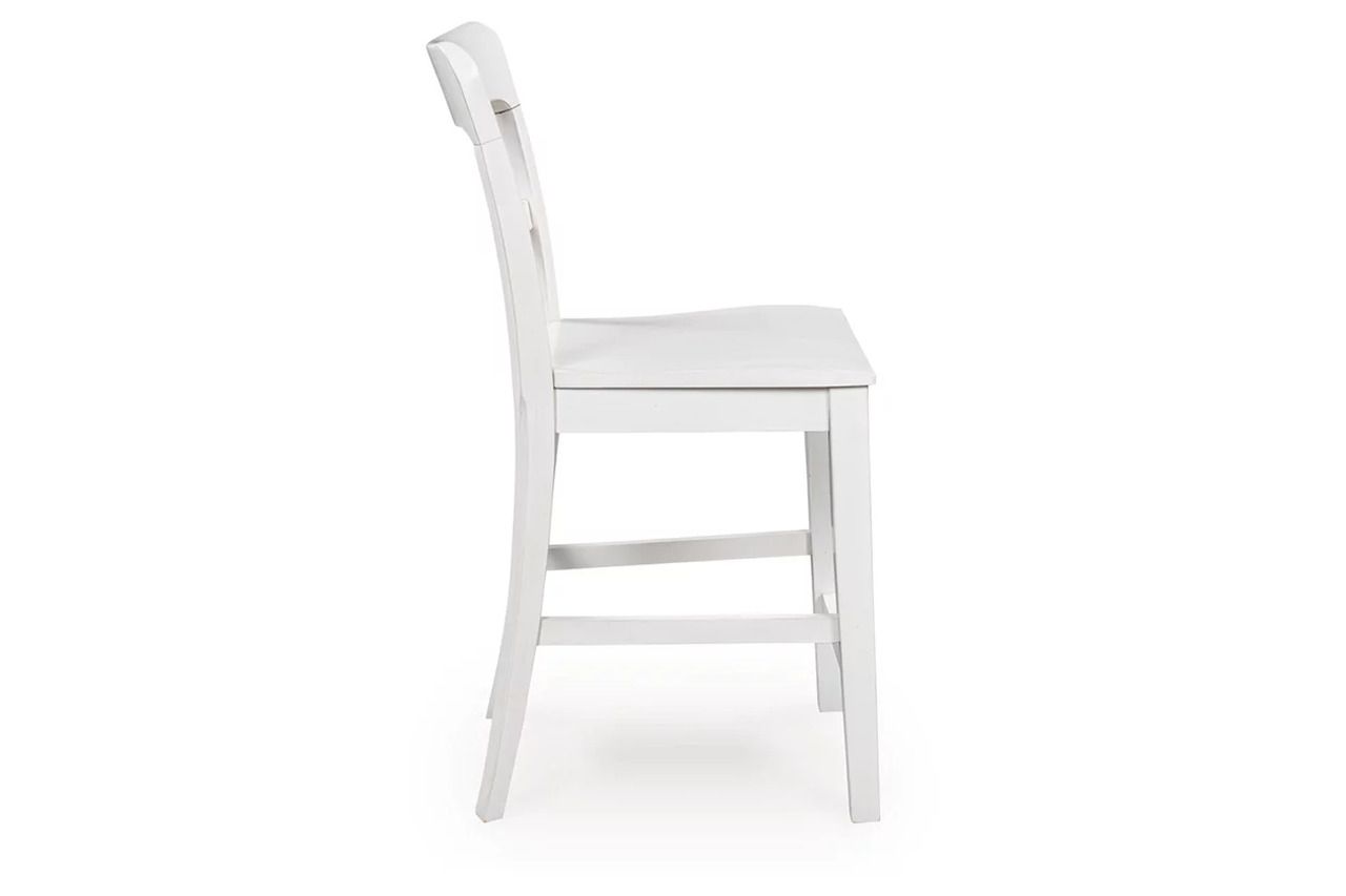 Basinger Counter Height Barstool Set of 2 In White NCD824224