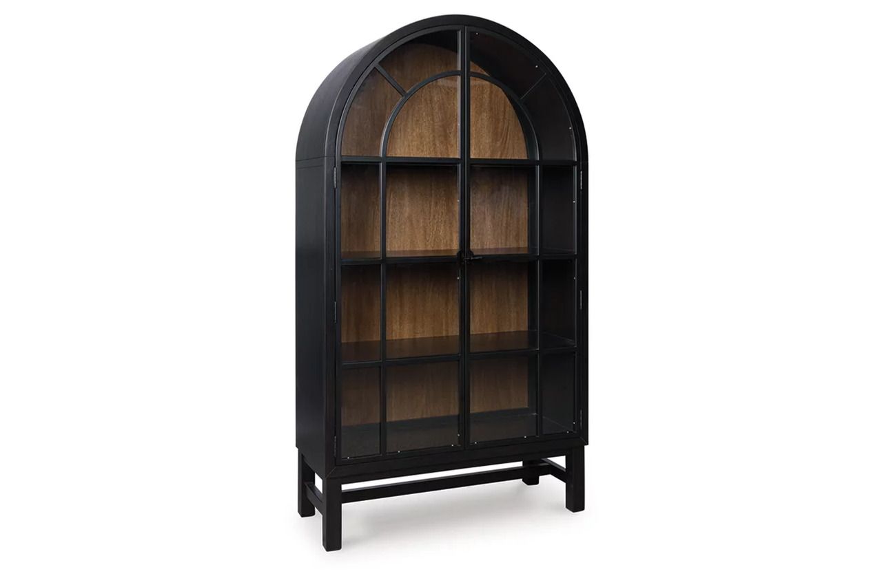 Basinger Display Cabinet In Black and Brown NCD824376