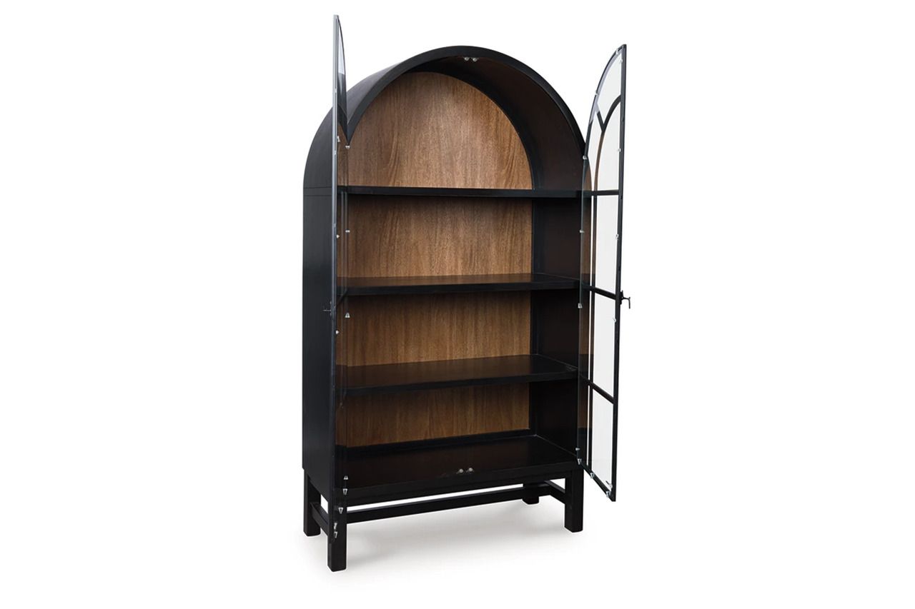 Basinger Display Cabinet In Black and Brown NCD824376
