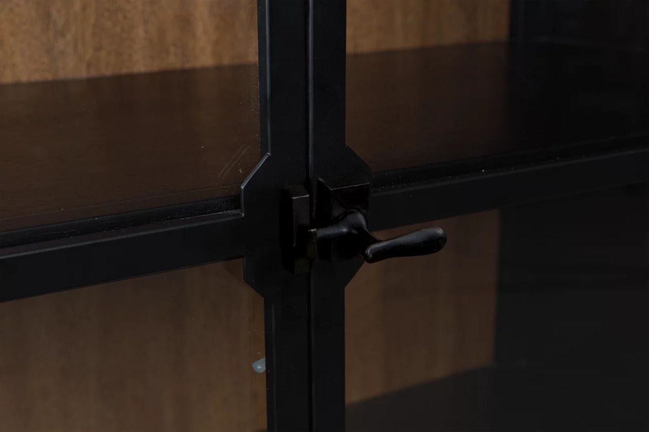 Basinger Display Cabinet In Black and Brown NCD824376
