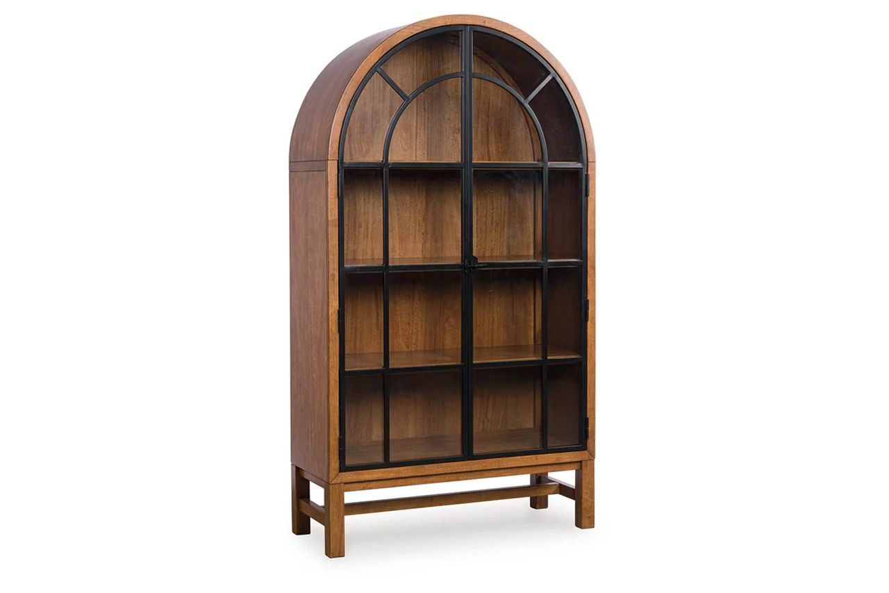 Basinger Display Cabinet In Brown and Black NCD824476