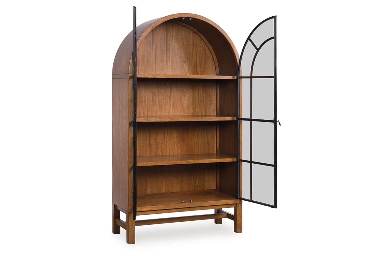 Basinger Display Cabinet In Brown and Black NCD824476