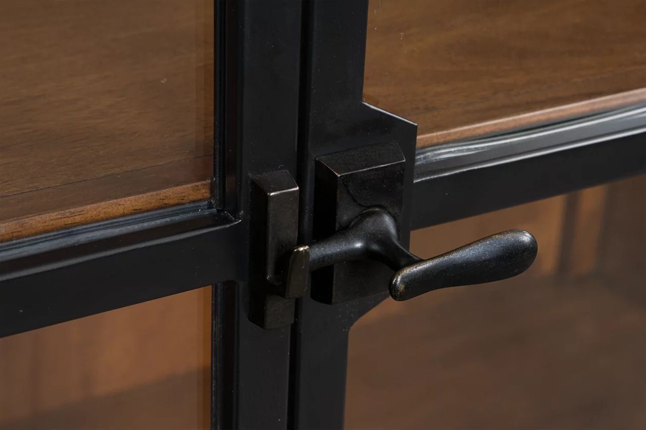 Basinger Display Cabinet In Brown and Black NCD824476